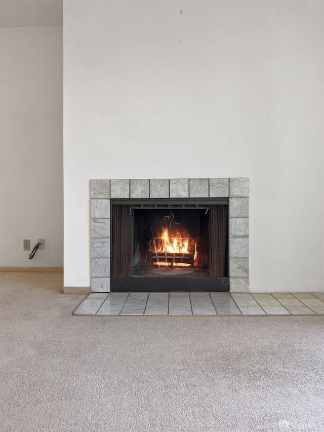 601 Van Ness Ave Unit 71, San Francisco, CA 94102 - detailed view of carpet floors and a tile fireplace