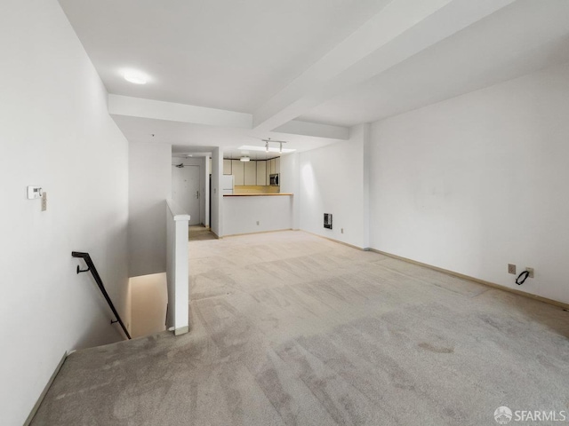 601 Van Ness Ave Unit 71, San Francisco, CA 94102 - unfurnished living room with light carpet and baseboards