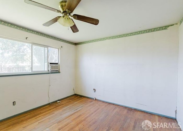 615 Wernmark Dr, Red Bluff, CA 96080 - unfurnished room with light wood-style floors, ceiling fan, and cooling unit