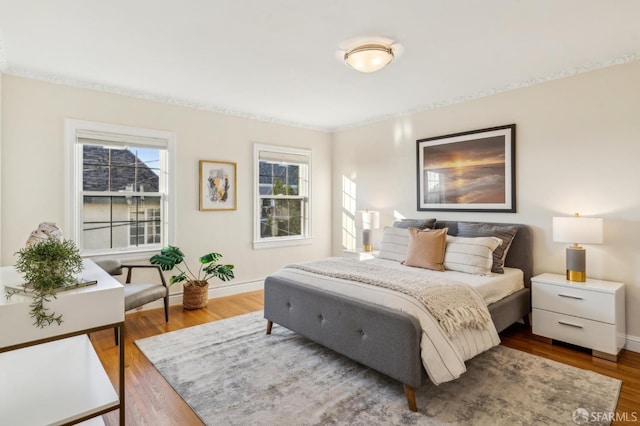 bedroom featuring hardwood / wood-style flooring