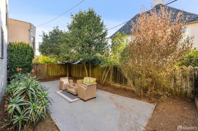 view of patio / terrace featuring outdoor lounge area