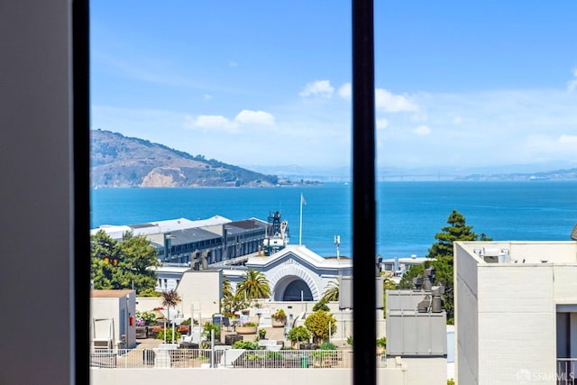 property view of water with a mountain view