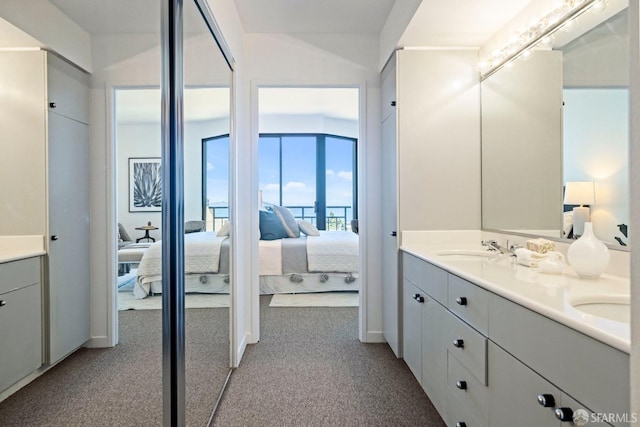 bathroom with vanity