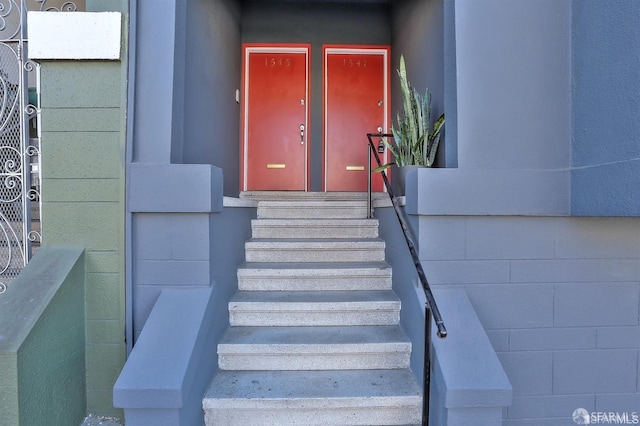 view of stairs