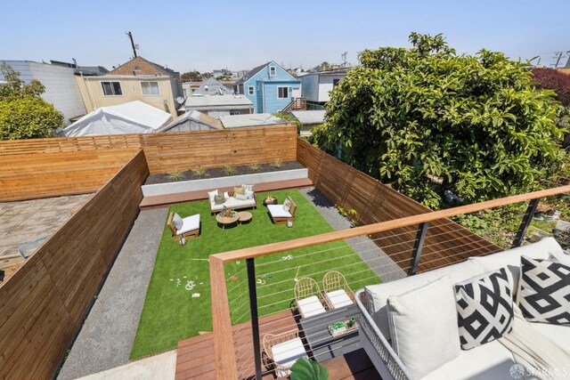 738 Athens St, San Francisco, CA 94112 - wooden deck featuring a fenced backyard