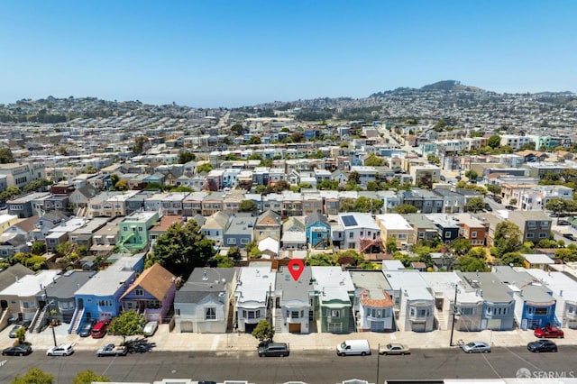 738 Athens St, San Francisco, CA 94112 - aerial view of residential area featuring a mountainous background