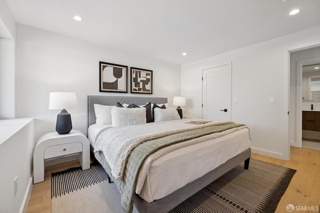 738 Athens St, San Francisco, CA 94112 - bedroom featuring light wood-style floors and recessed lighting