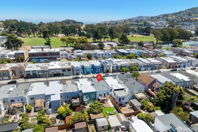 738 Athens St, San Francisco, CA 94112 - drone / aerial view of a mountain backdrop