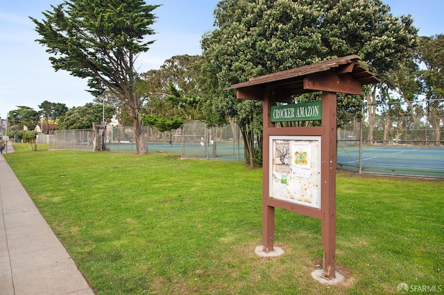 738 Athens St, San Francisco, CA 94112 - view of community featuring a tennis court
