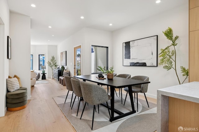 738 Athens St, San Francisco, CA 94112 - dining room featuring recessed lighting and light wood-style floors
