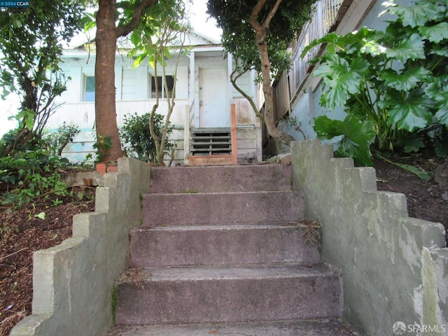 view of staircase