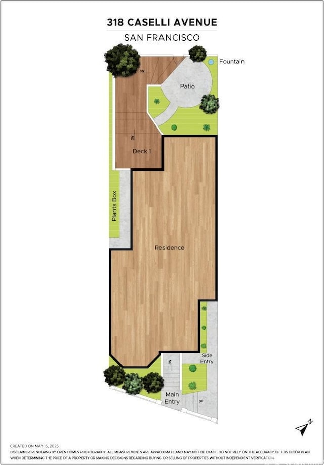 318 Caselli Ave, San Francisco, CA 94114 - room layout