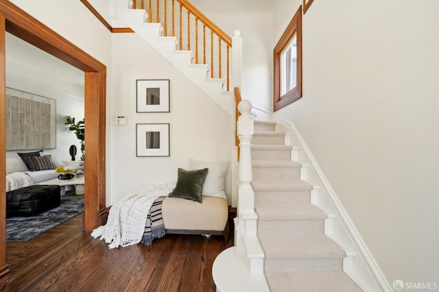 318 Caselli Ave, San Francisco, CA 94114 - stairway with wood finished floors
