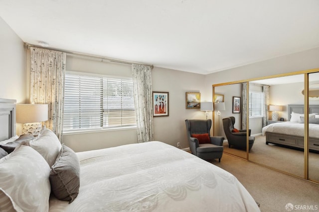 1421 El Camino Real Unit 3, Burlingame, CA 94010 - carpeted bedroom with multiple windows and a closet