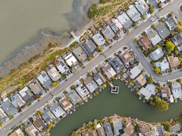 2811 Bayview Dr, Alameda, CA 94501 - aerial view of property's location with nearby suburban area and a nearby body of water