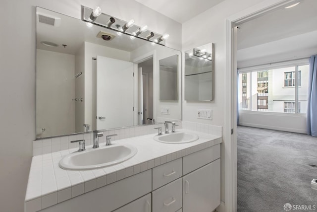 bathroom with vanity