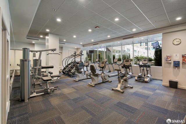 view of workout area