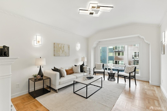1204-1206 Funston Ave, San Francisco, CA 94122 - living area with vaulted ceiling and ornamental molding