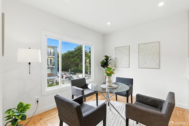 1204-1206 Funston Ave, San Francisco, CA 94122 - dining space with baseboards and recessed lighting