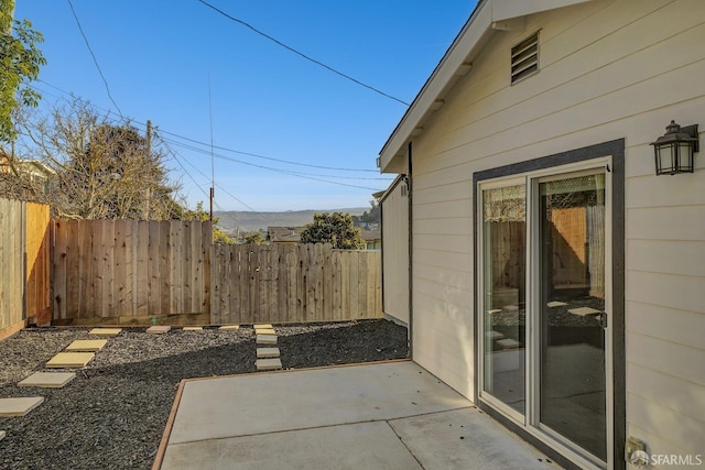 view of patio / terrace with fence