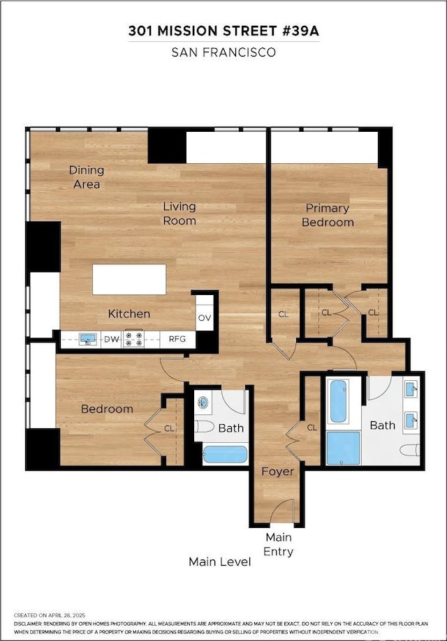 301 Mission St Unit 39A, San Francisco, CA 94105 - room layout