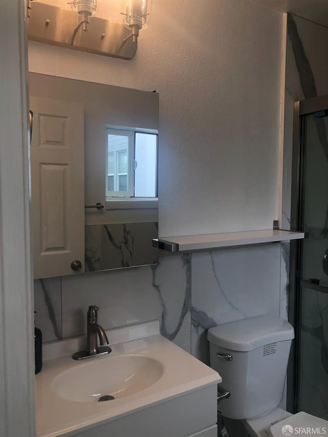 3-5 Sonoma St, San Francisco, CA 94133 - bathroom with vanity, toilet, and a stall shower