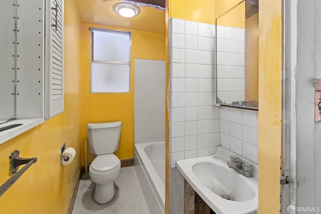 201 Richland Ave, San Francisco, CA 94110 - full bath with toilet, a bath, and a sink