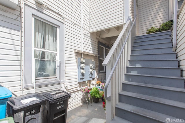 201 Richland Ave, San Francisco, CA 94110 - view of patio featuring stairs