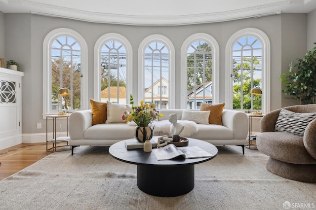 view of sunroom / solarium