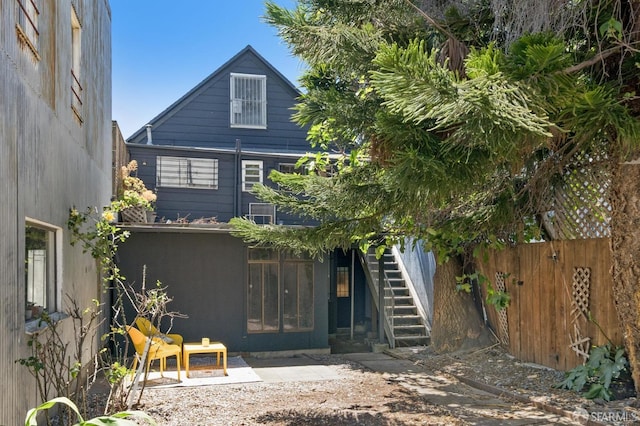 32-34 Gough St, San Francisco, CA 94103 - back of property featuring stairs