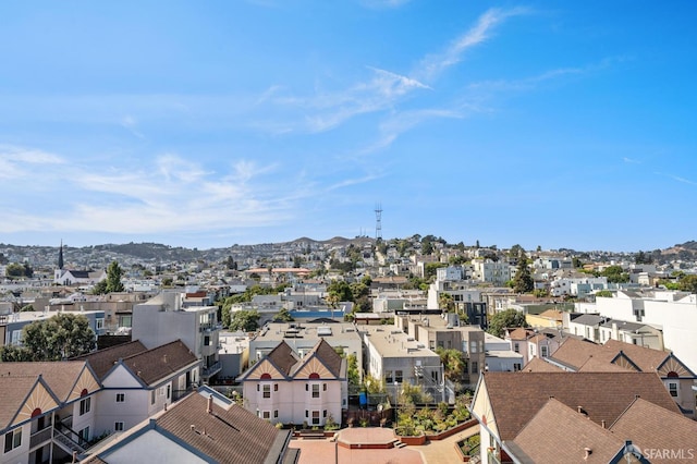 drone / aerial view featuring a residential view