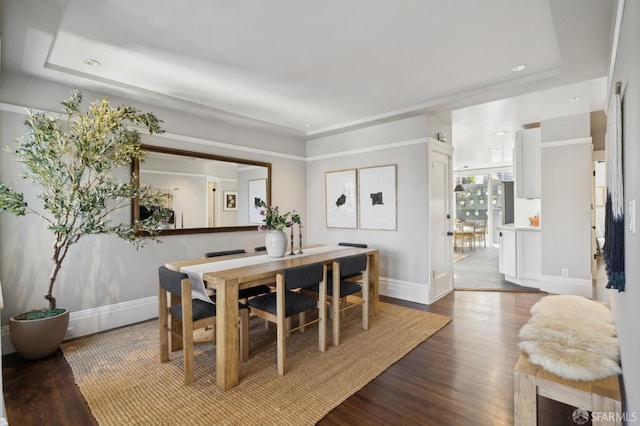 24 Mirabel Ave, San Francisco, CA 94110 - dining space featuring wood finished floors, baseboards, and recessed lighting