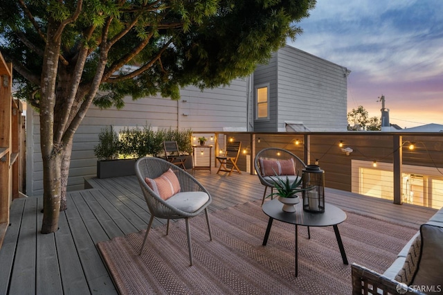 24 Mirabel Ave, San Francisco, CA 94110 - view of deck at dusk