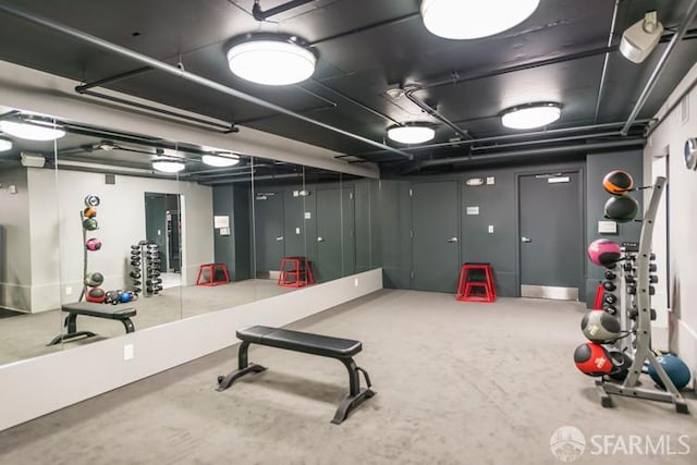 view of gym