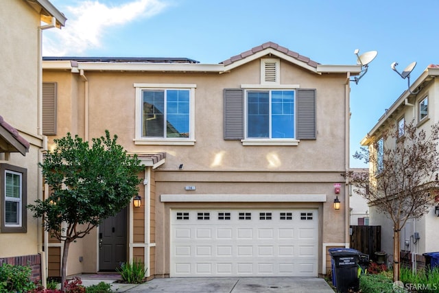 front facade featuring a garage