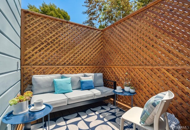2932 Baker St, San Francisco, CA 94123 - view of patio / terrace with an outdoor living space
