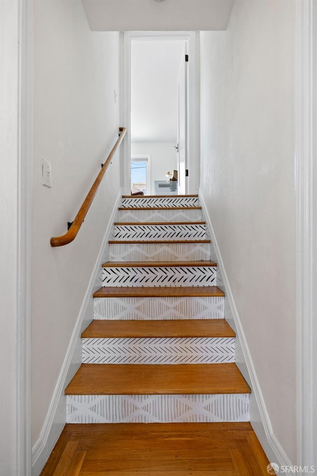 4551 Fairbairn Ave, Oakland, CA 94619 - stairs featuring baseboards