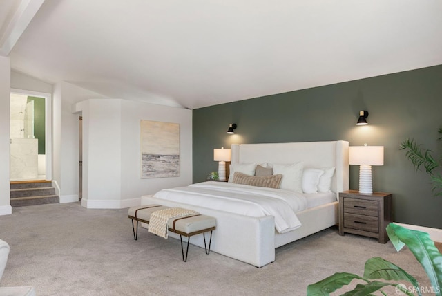 4551 Fairbairn Ave, Oakland, CA 94619 - carpeted bedroom featuring lofted ceiling and baseboards
