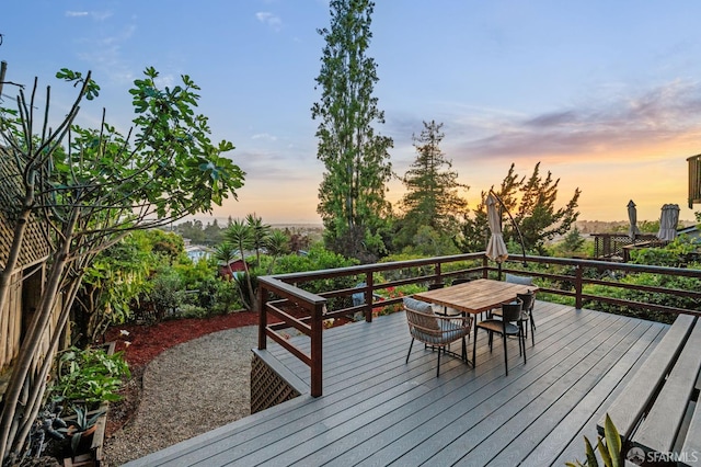 4551 Fairbairn Ave, Oakland, CA 94619 - wooden deck featuring outdoor dining space