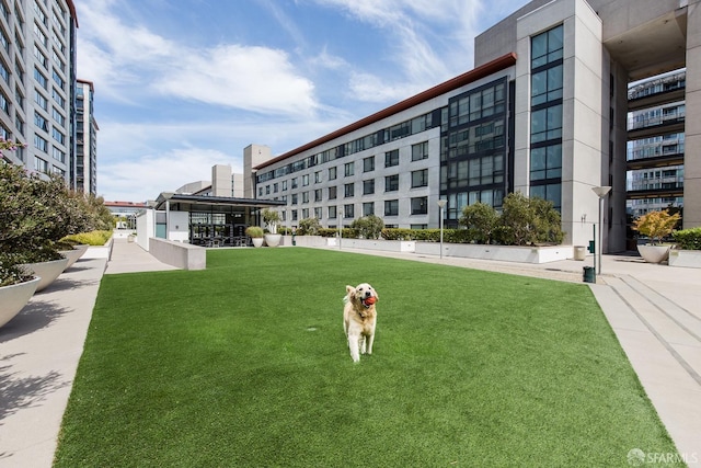 surrounding community featuring a lawn