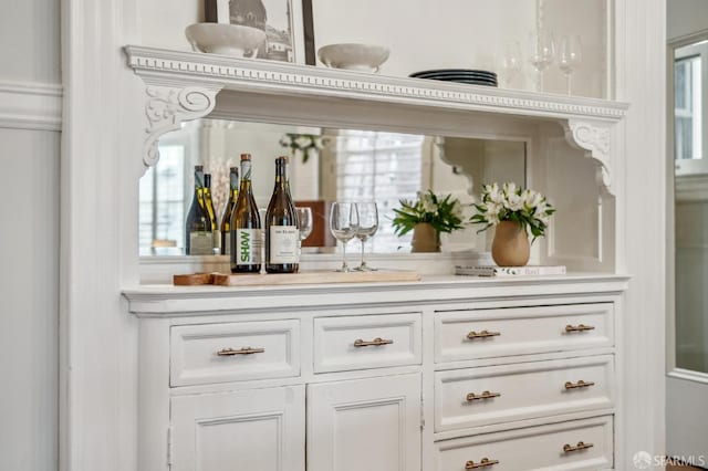 view of bar
