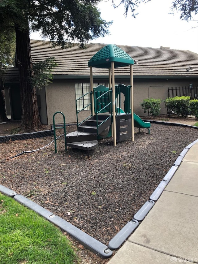 view of jungle gym