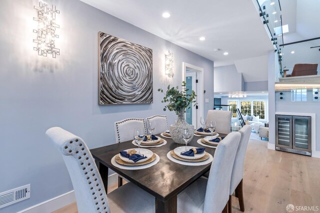 65 San Pablo Ave, San Francisco, CA 94127 - dining room with visible vents, baseboards, recessed lighting, and wood finished floors