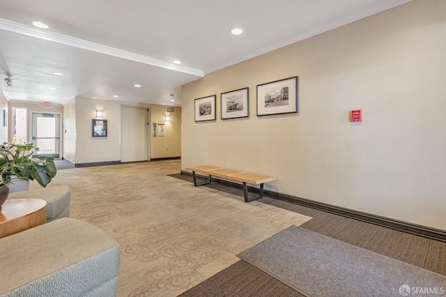 2225 23rd St Unit 318, San Francisco, CA 94107 - common area featuring recessed lighting and ornamental molding