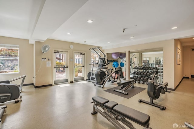 2225 23rd St Unit 318, San Francisco, CA 94107 - exercise room featuring recessed lighting