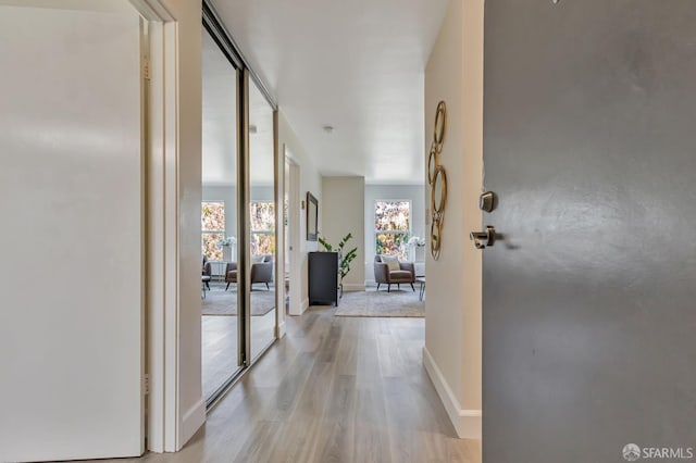 2225 23rd St Unit 318, San Francisco, CA 94107 - corridor featuring light wood-type flooring and baseboards
