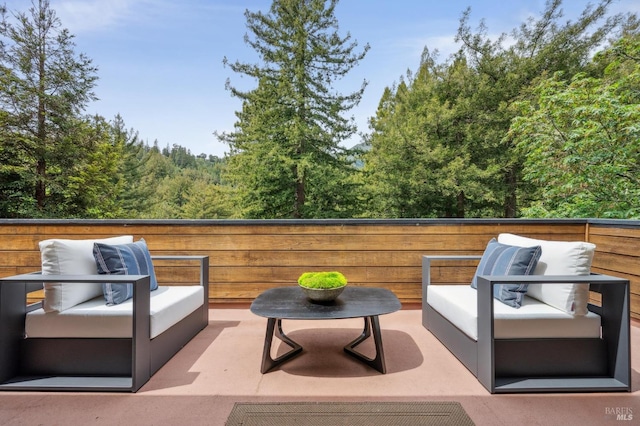 view of patio / terrace with outdoor lounge area