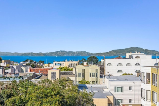 property view of water with a mountain view