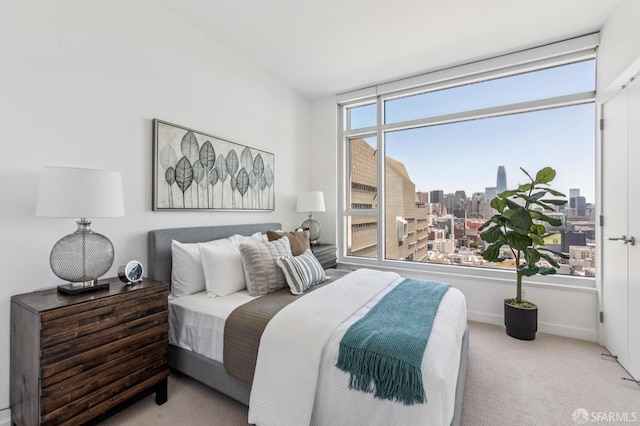 1160 Mission St Unit 2212, San Francisco, CA 94103 - carpeted bedroom featuring a view of city