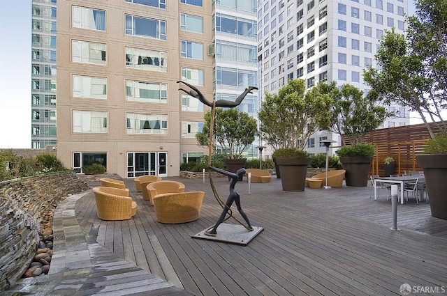 1160 Mission St Unit 2212, San Francisco, CA 94103 - view of wooden deck